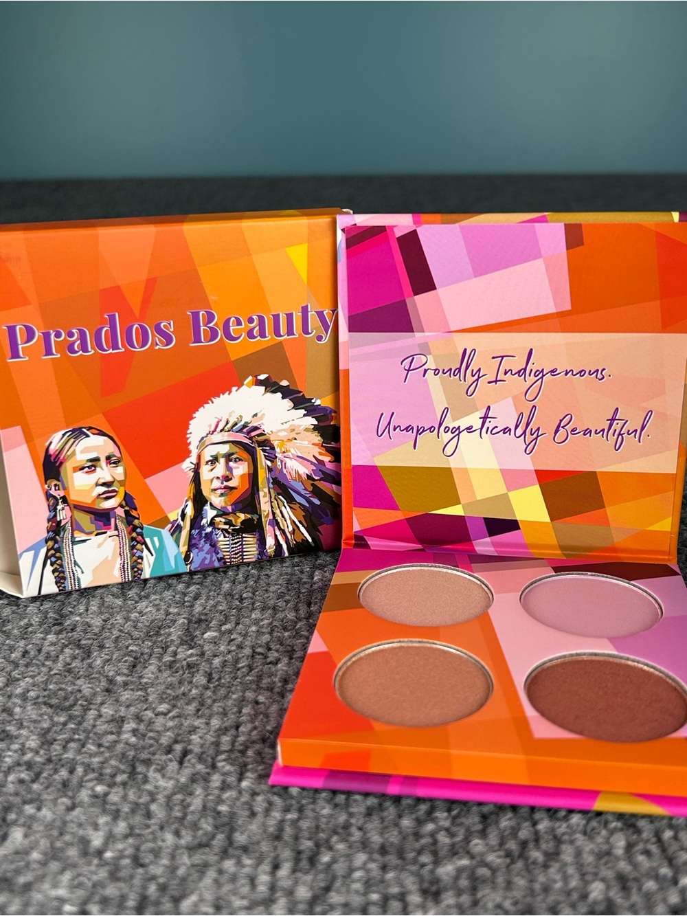 Prados Beauty Highlighter Palette 4 Shade VEGAN Proudly Indigenous New in box